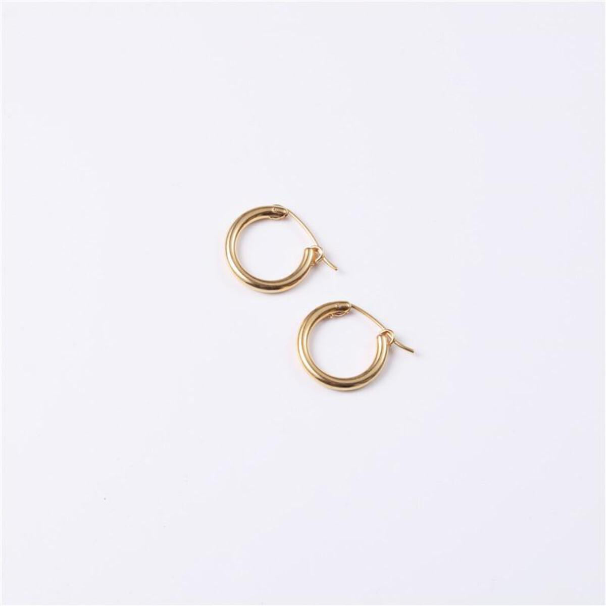 Staple Small Hoops Gold