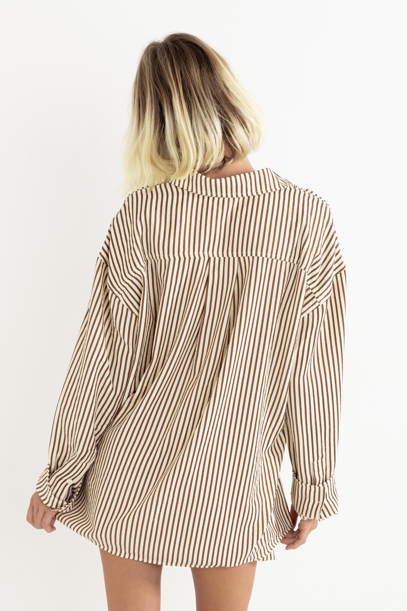 Cove Stripe Oversized Long Sleeve Shirt