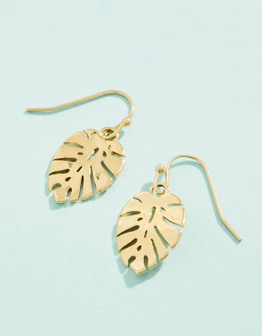 Monstera Leaf Earrings