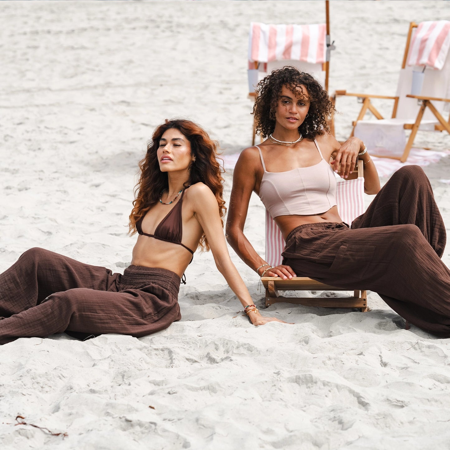 Lotus & Luna Wide Leg Cotton Pants