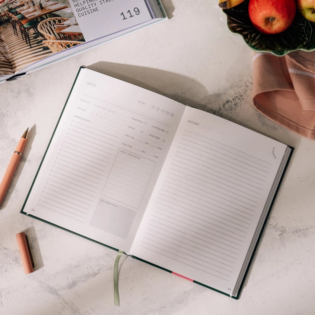 Al Fresco Hardcover Guided Recipe Journal