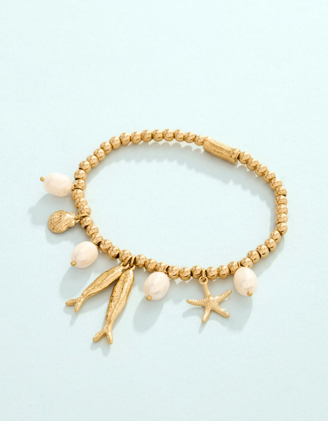 SP Sea Island Stretch Bracelet 4mm Gold