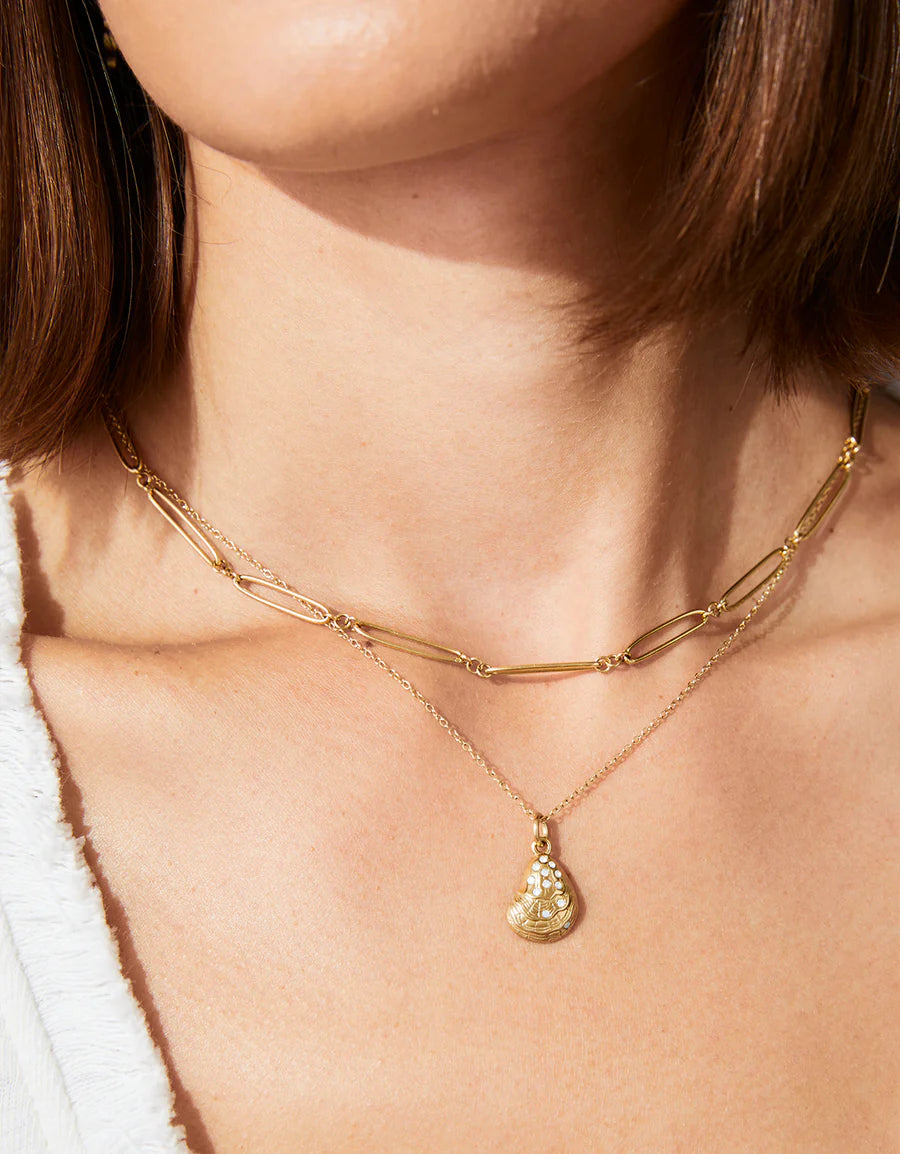 Bonaventure Necklace 18" Gold