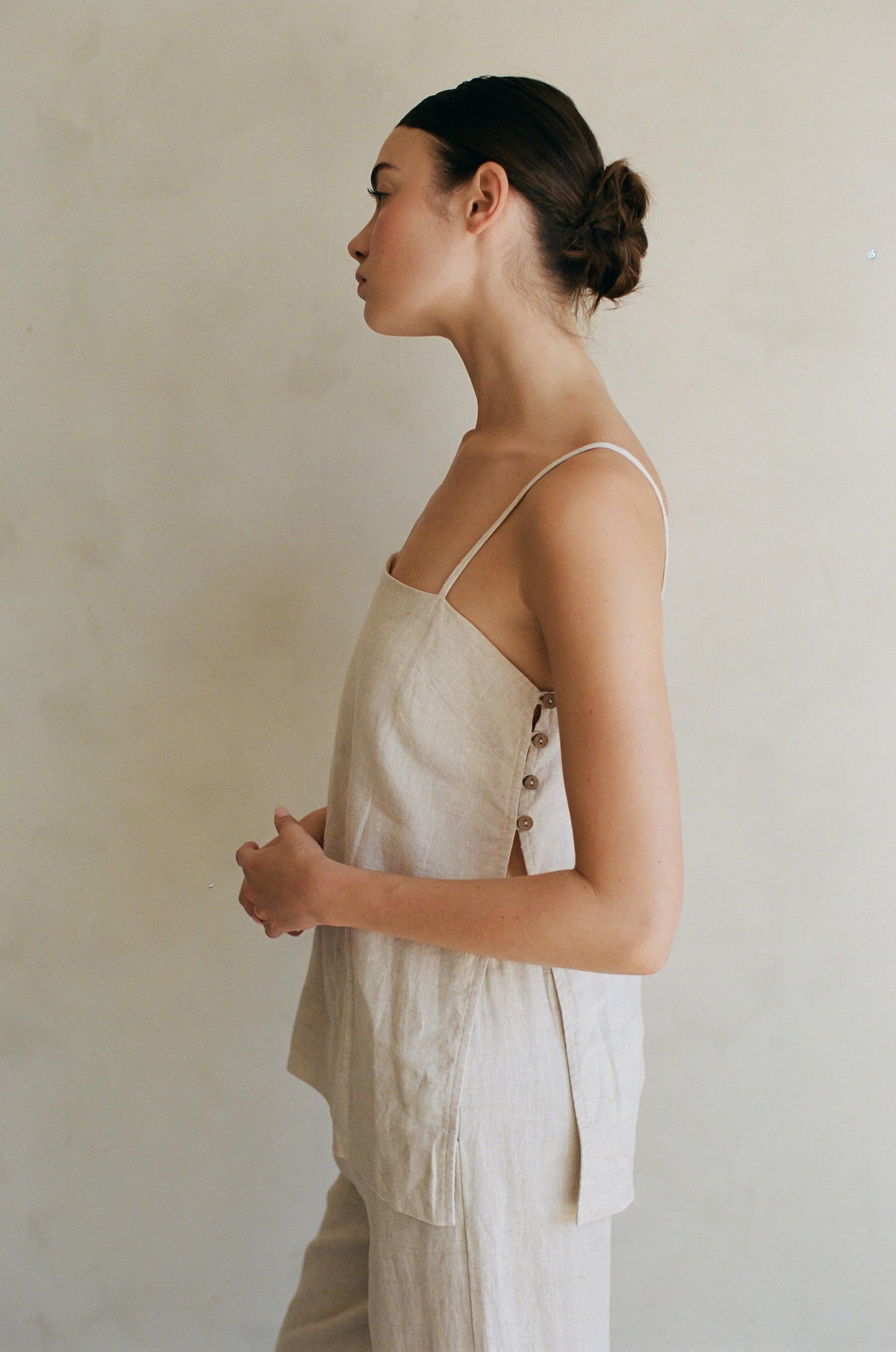 Julieta Linen Tank Top