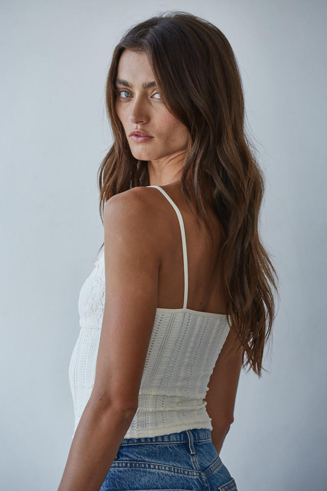 Jacquard Flirty Seamless Tank