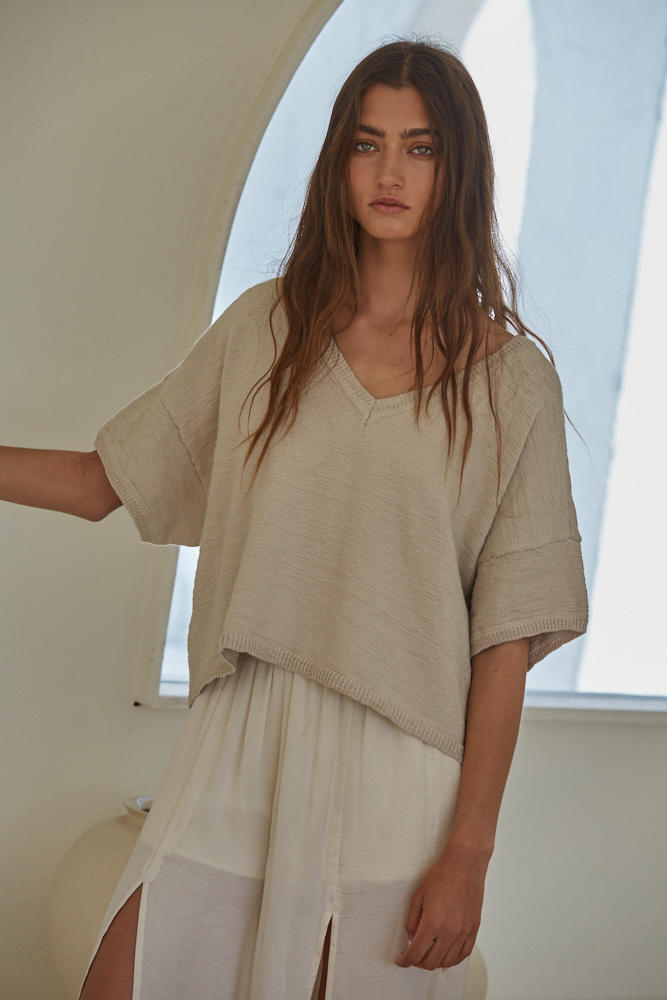 Drew Drop Shoulder Sweater Tee