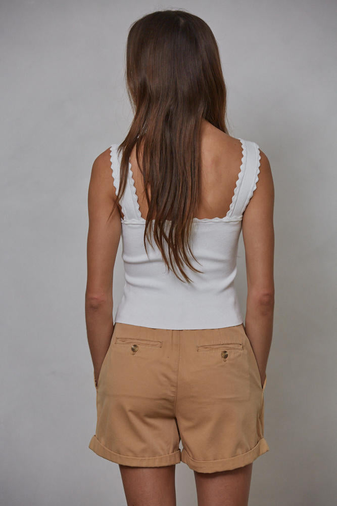 Scallop Shell Tank Top