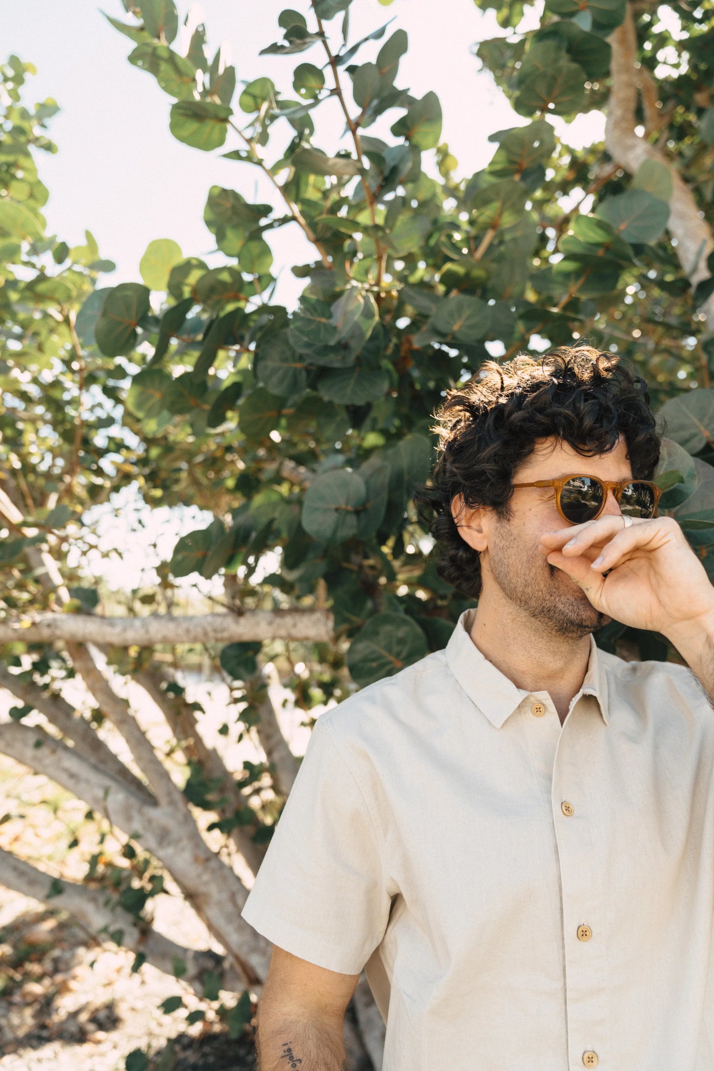 Casa Solid Button Up Shirt