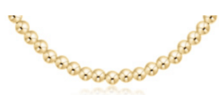 15" Choker Classic Gold 4mm Bead