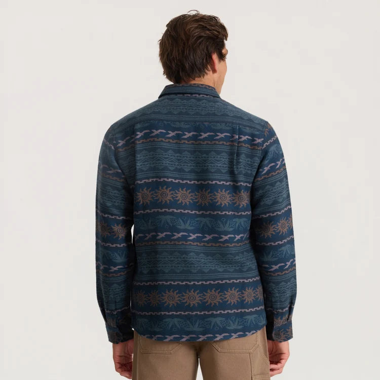 Journey Jacquard Flannel Navy