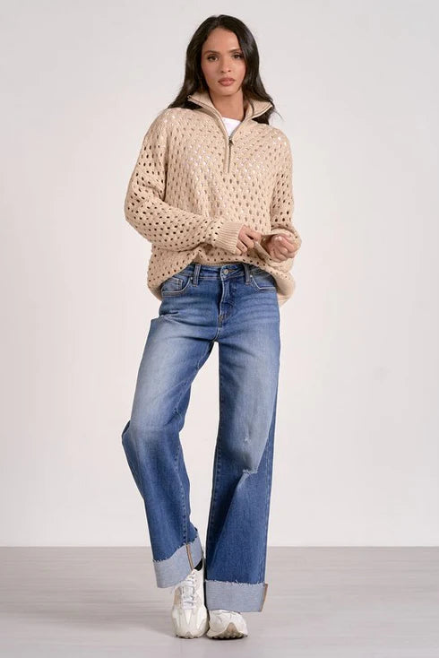 Arabella Half Zip Sweater