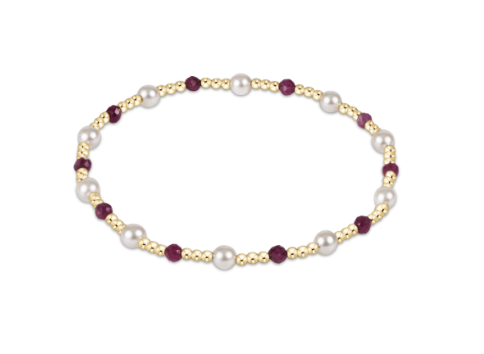 Pearl Sincerity Pattern 4mm Bead Bracelet