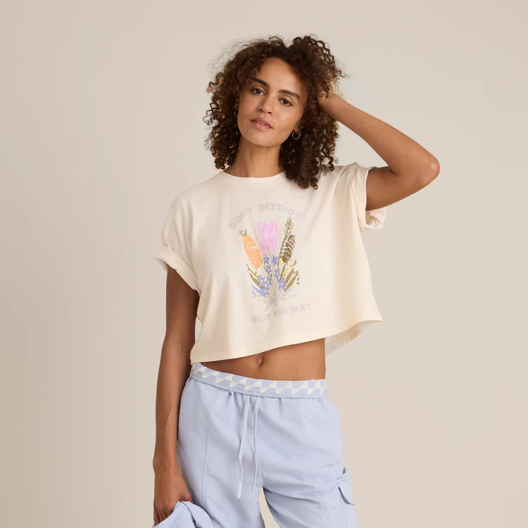 Nature Boxy Crop Tee