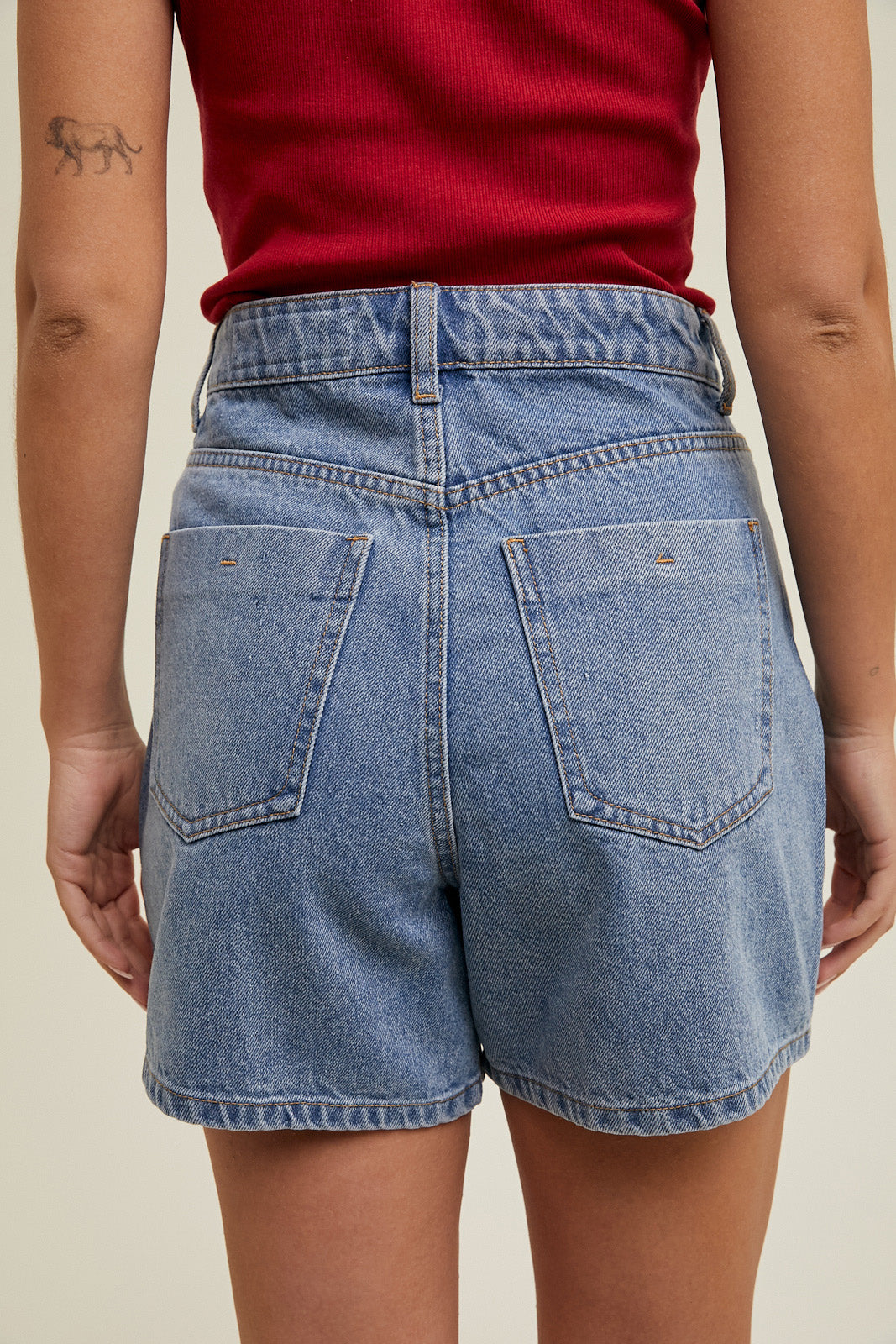 Classic Denim Mom Shorts