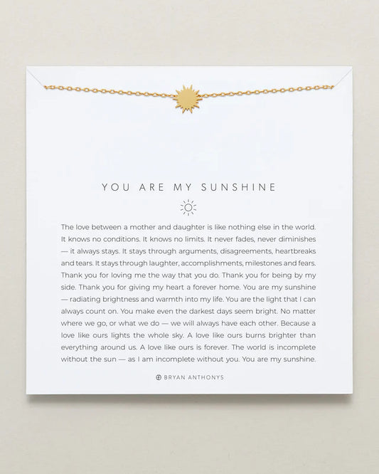 You Are My Sunshine Necklace