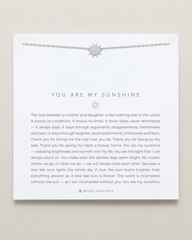 You Are My Sunshine Necklace