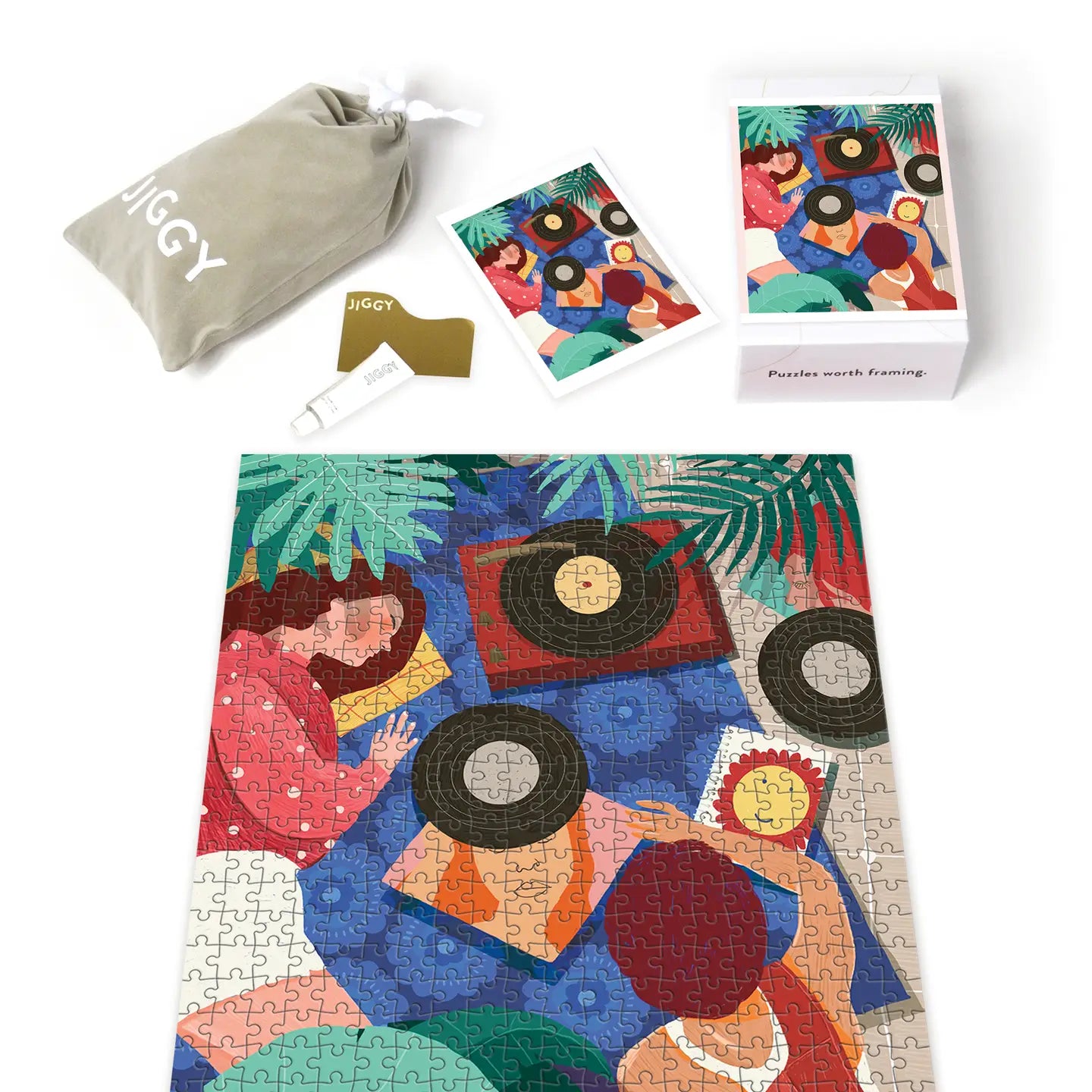 Jiggy Puzzle & Glue Kit
