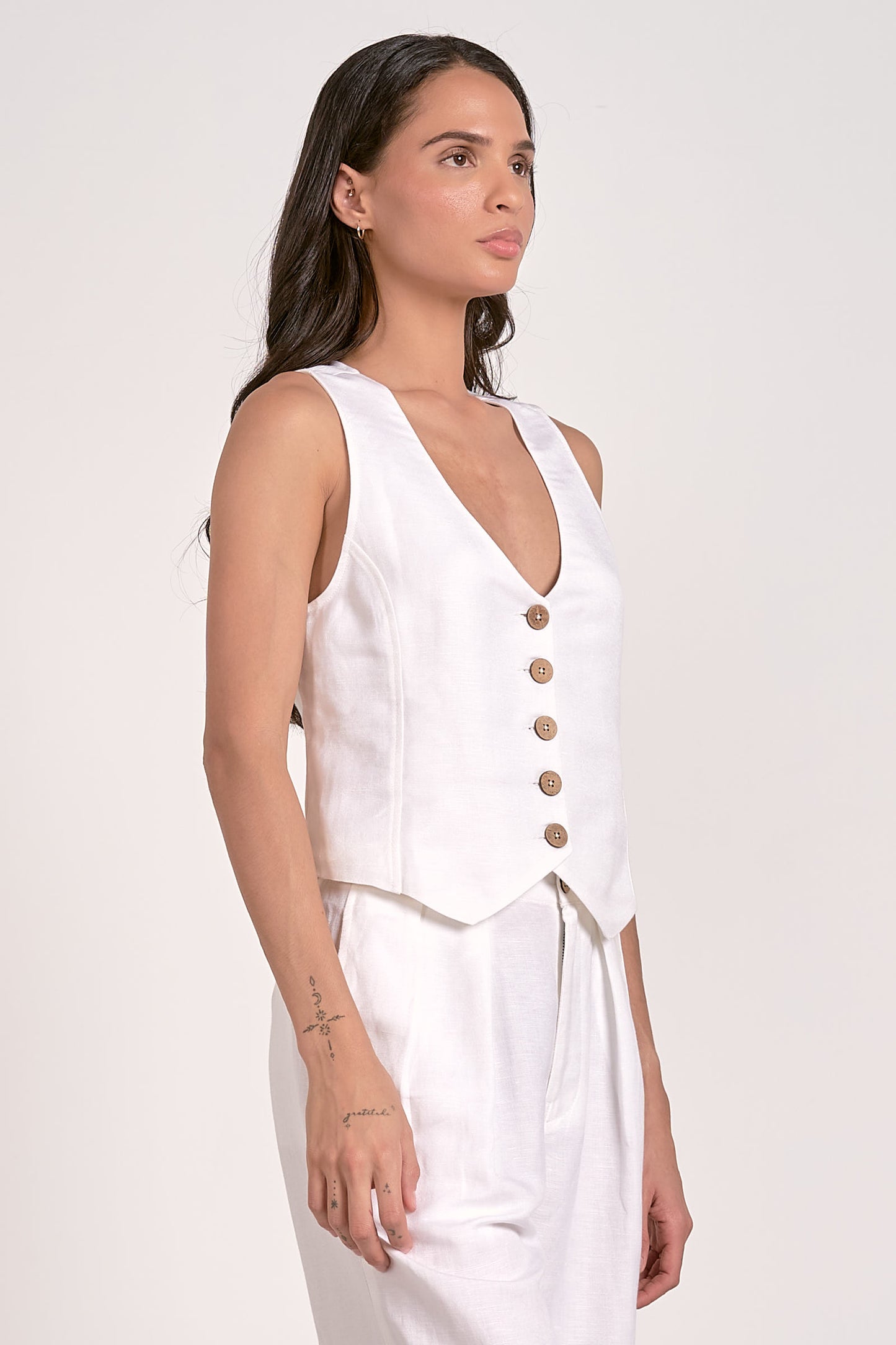 Beach Business Button Vest