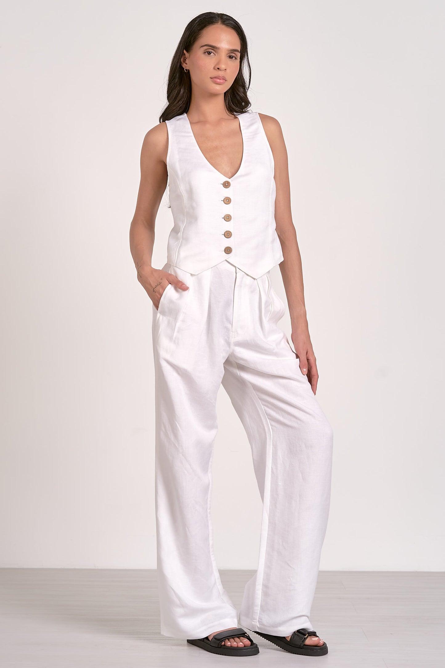 Beach Business Button Vest