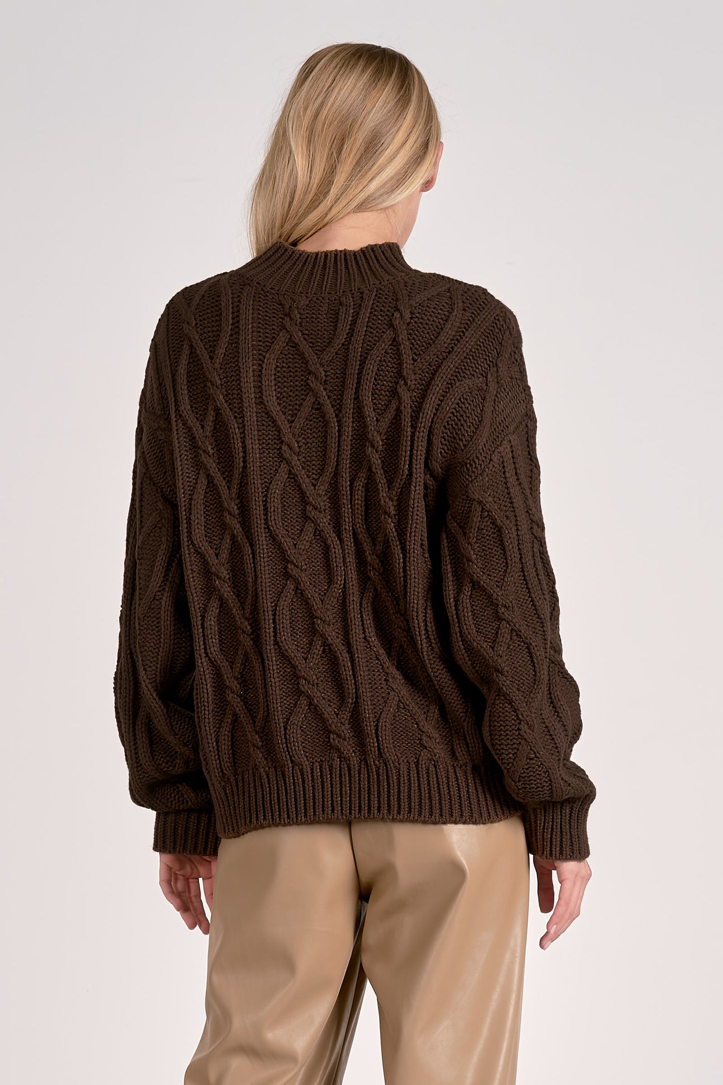 Cocoa Cable Knit Sweater
