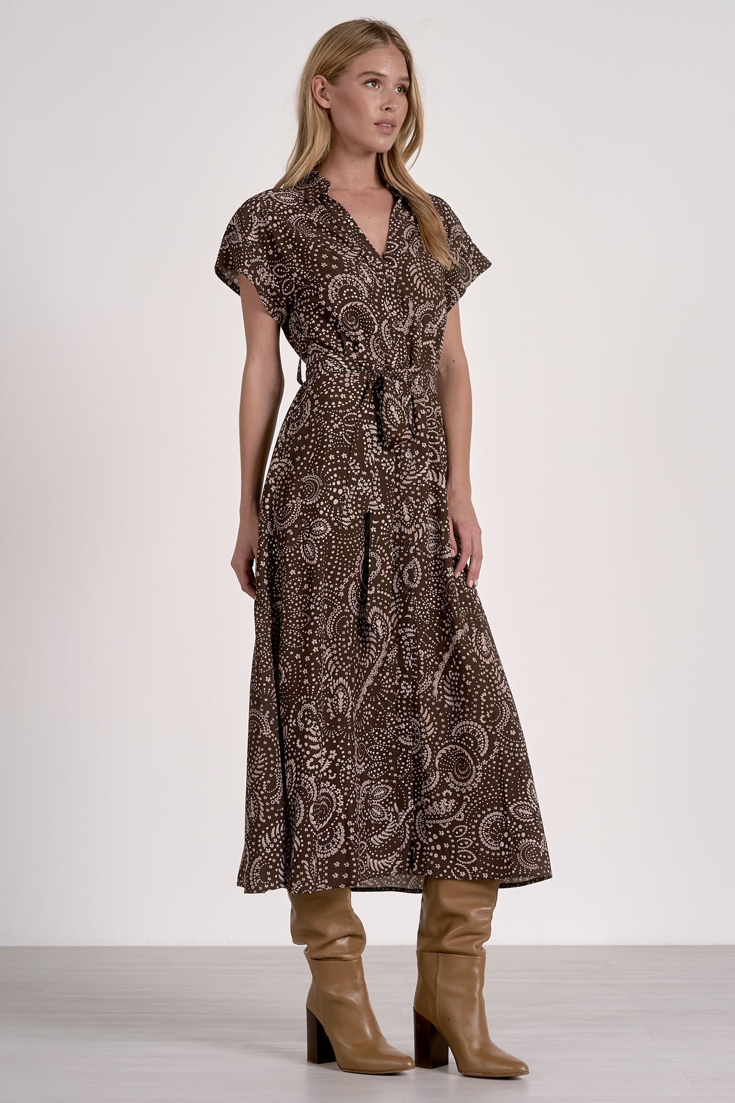 Nazca Button Down Midi Dress