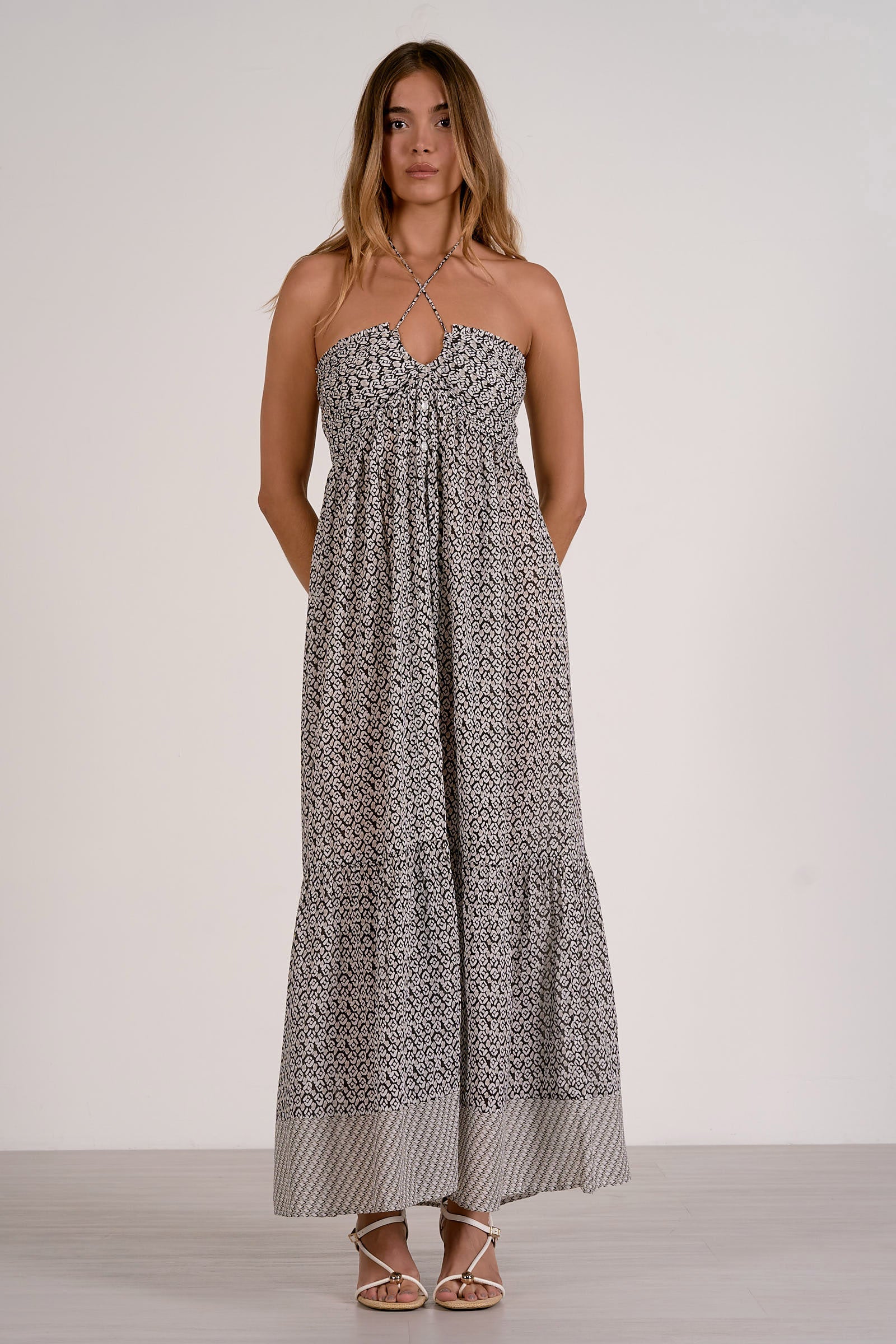 ELAN Zina Tie Front Maxi Dress – Casa Del Sol Boutique
