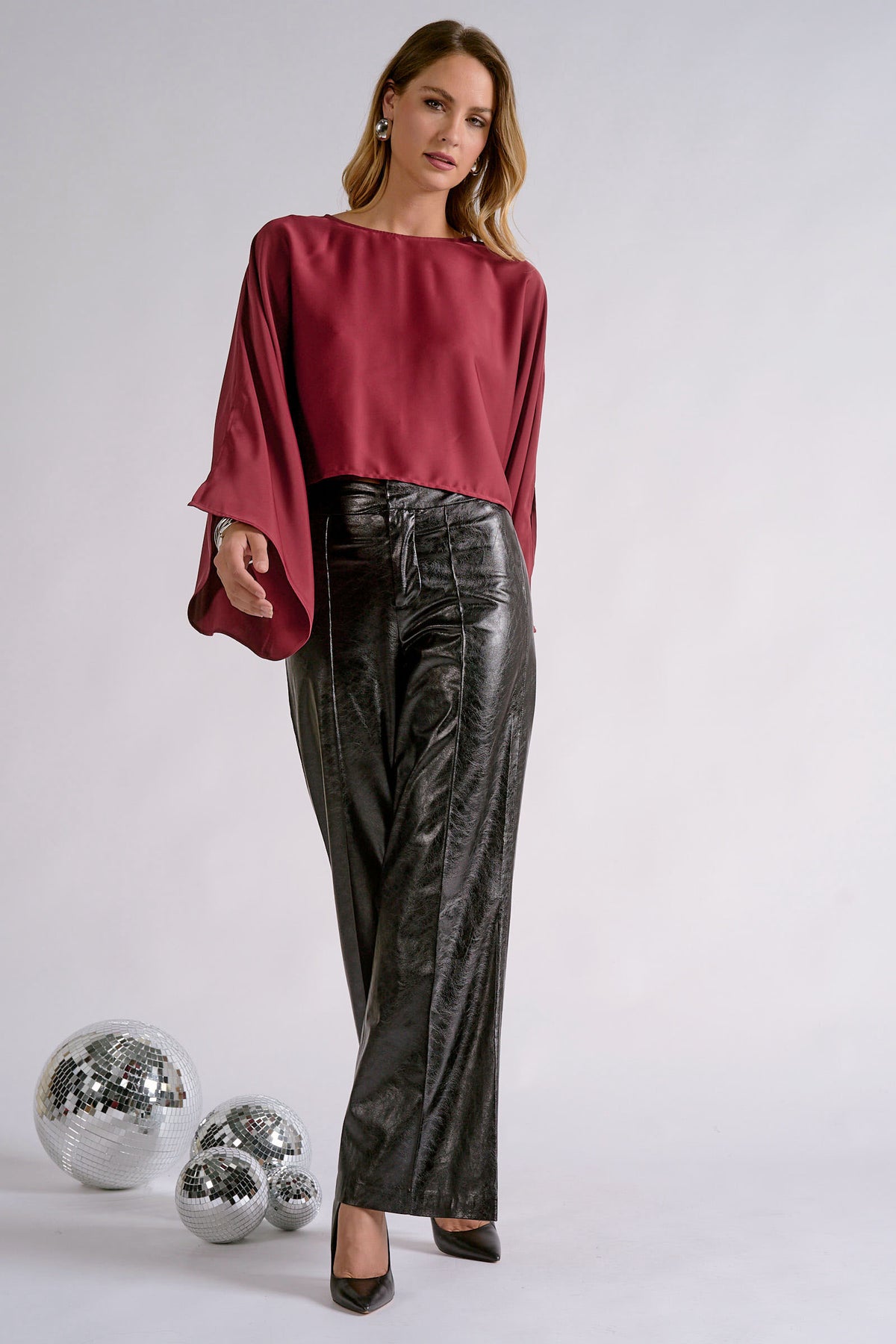 Holiday Bell Sleeve Blouse