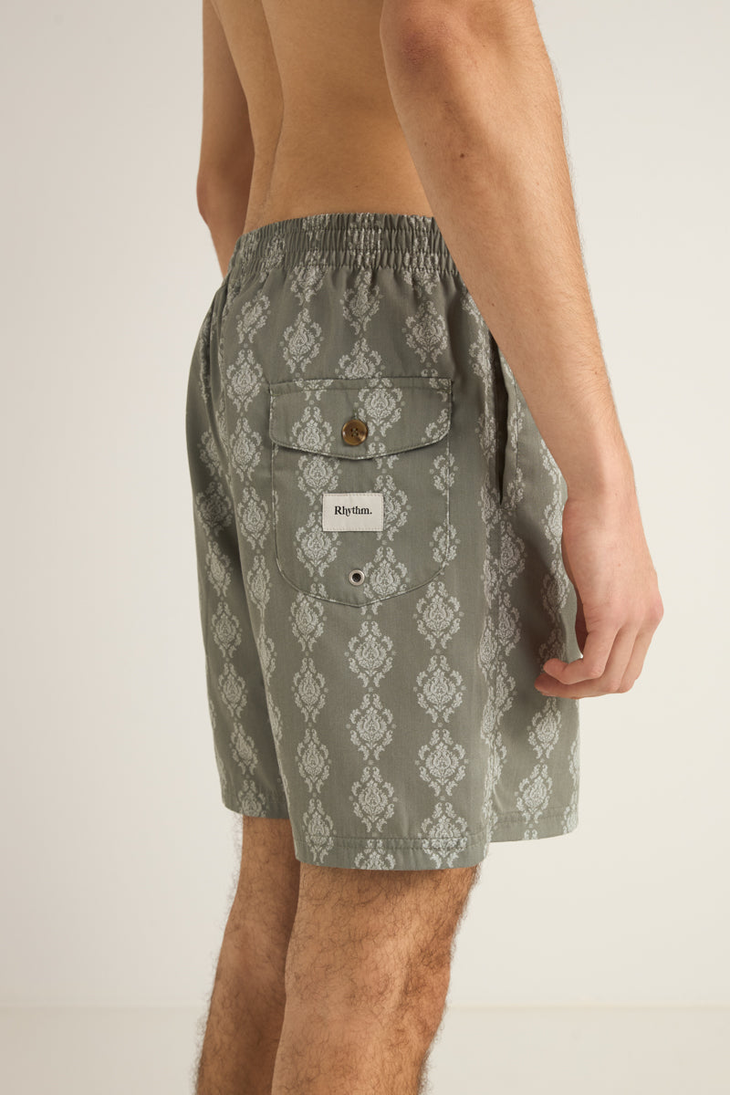 Ornate Stripe Beach Boardie