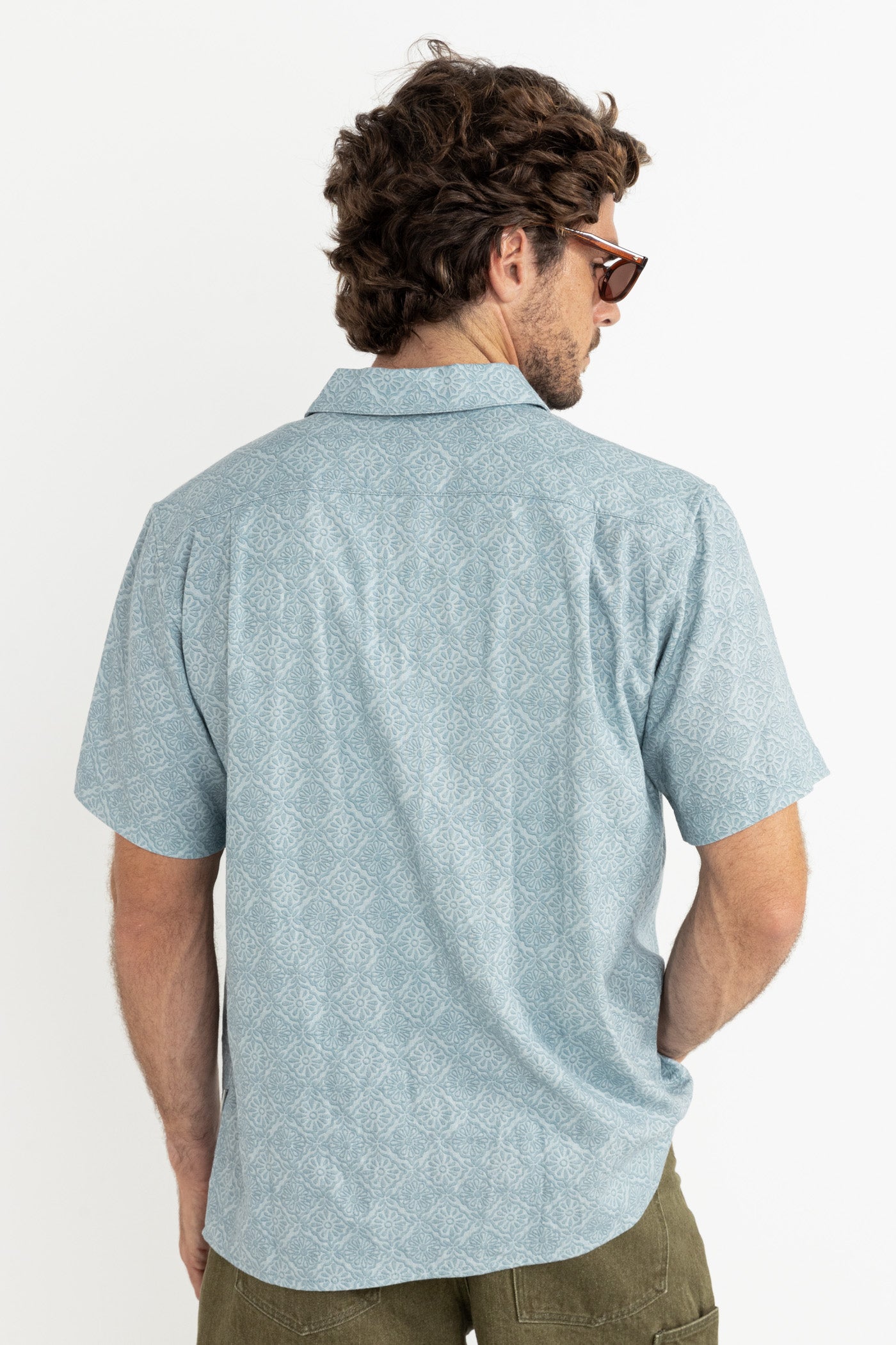 Tile Stripe Short Sleeve Shirt