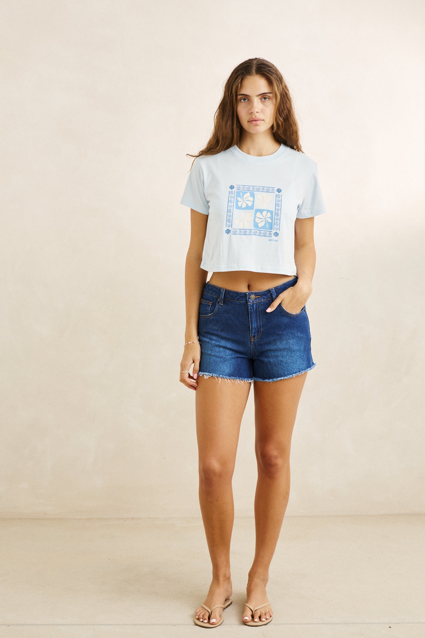 Bayside Crop Crew Tee