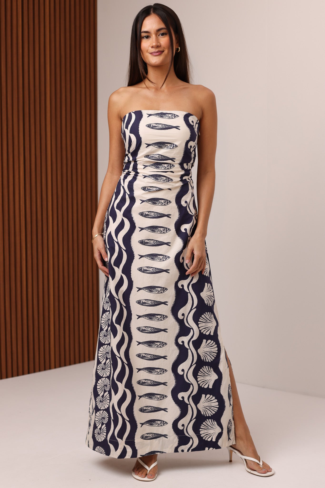 sol maxi dress Women's Gia | Color: Catch & Current sleeveless. Color:Bisque Silt Finished with an artisanal Morel Sage Bridesmaid Dress