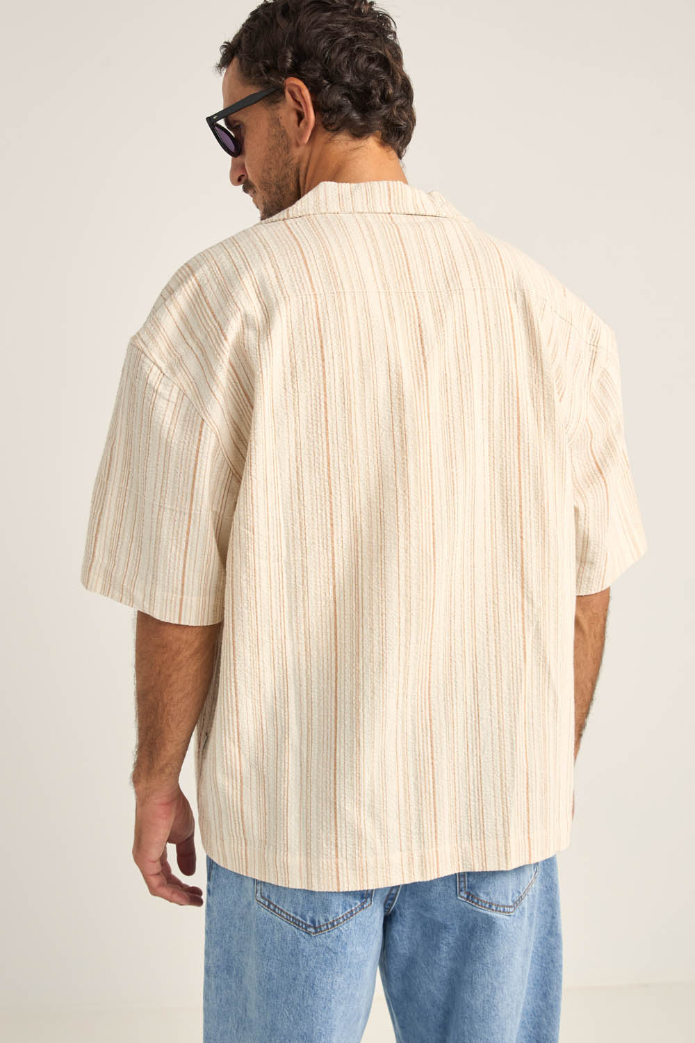 Benny Relaxed Stripe Short Sleeve Shirt