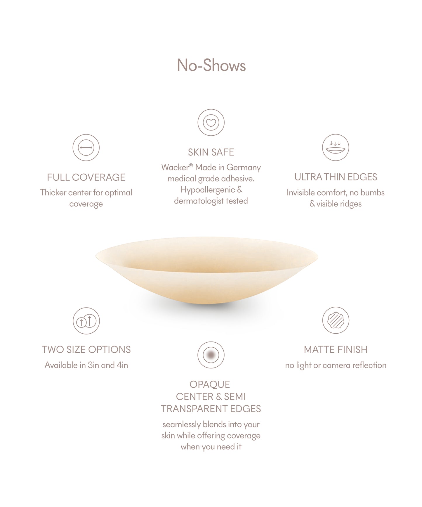Nood No-Show Adhesive Nipple Covers