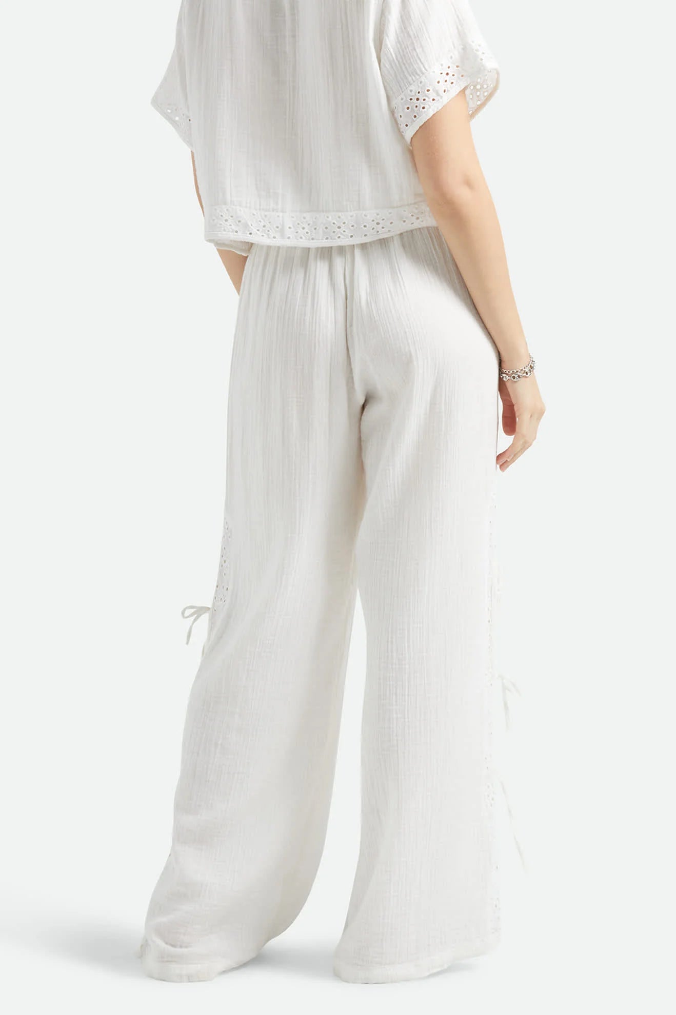 Seaside Eyelet Wide Leg Pant