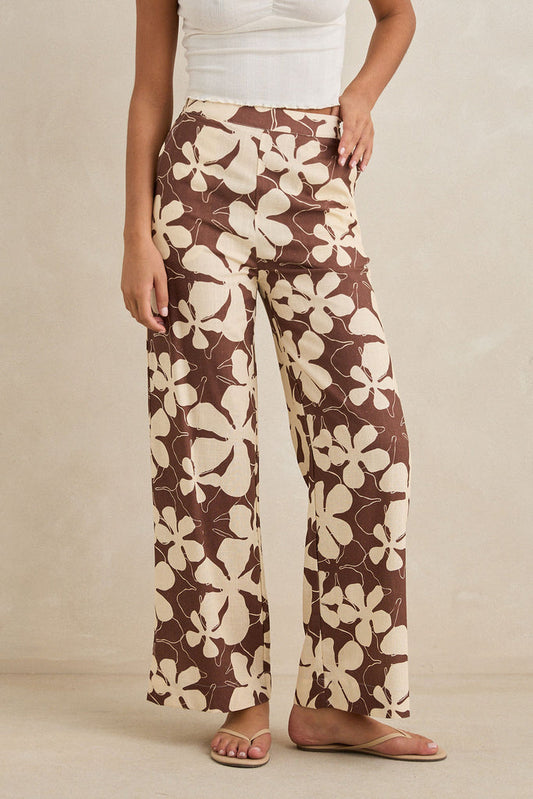 Melia Floral Wide Leg Pant