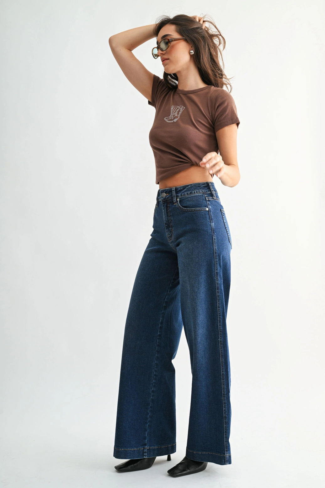 High Rise Full Length Wide Leg