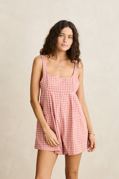 Kirra Check Romper