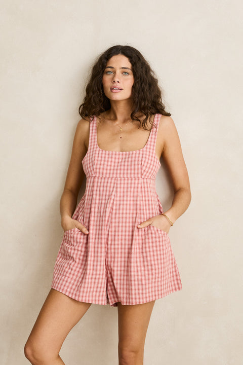 Kirra Check Romper