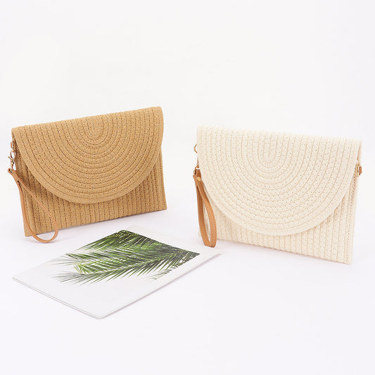 Handmade Cotton Braided Envelope Clutch