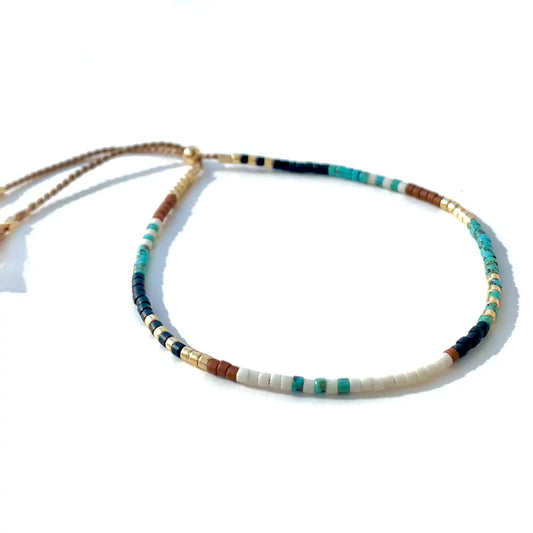 Beaded Bracelet with Adjustable Clasp