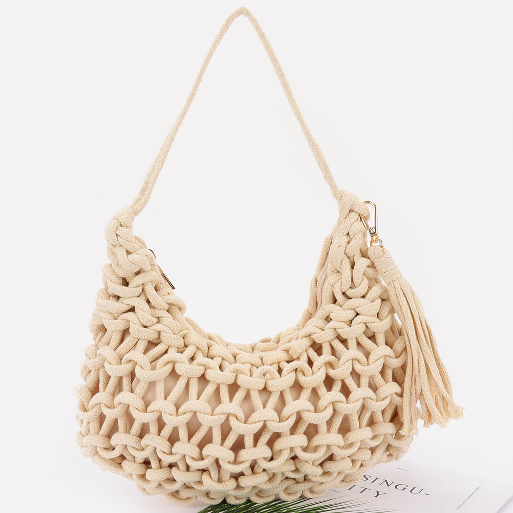 Handmade Cotton Braided Shoulder Bag