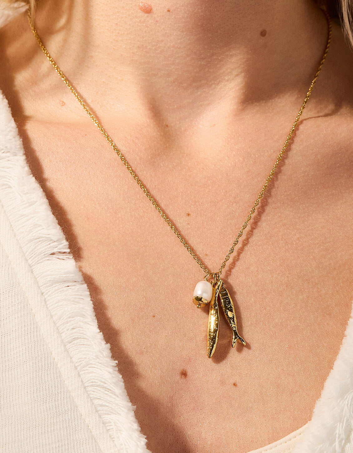 SP Sardines Necklace 18“ Gold