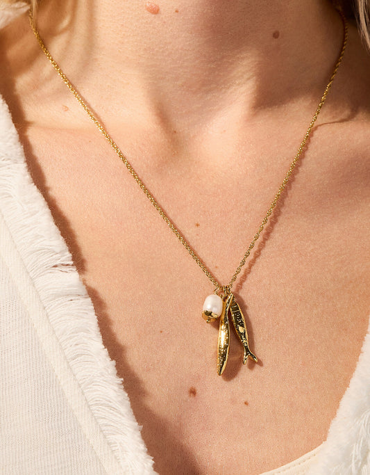 SP Sardines Necklace 18“ Gold