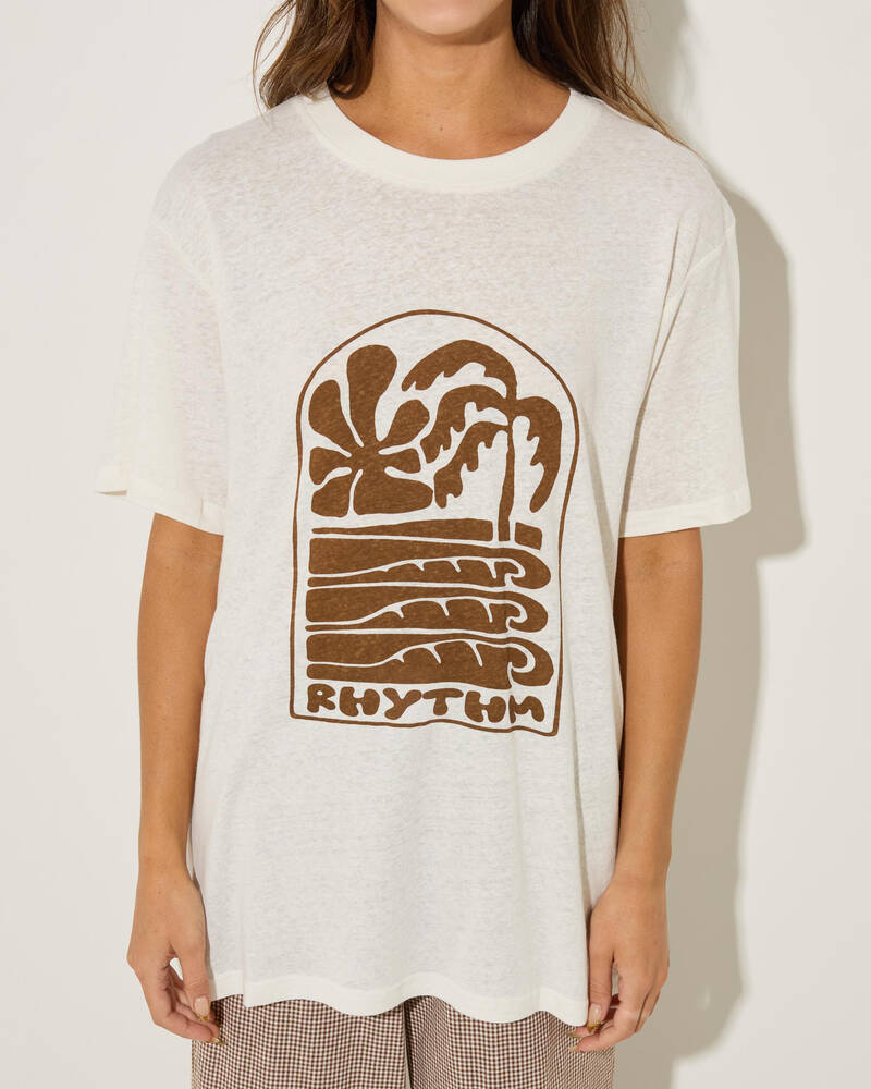 Palm And Sun Oversized T-Shirt