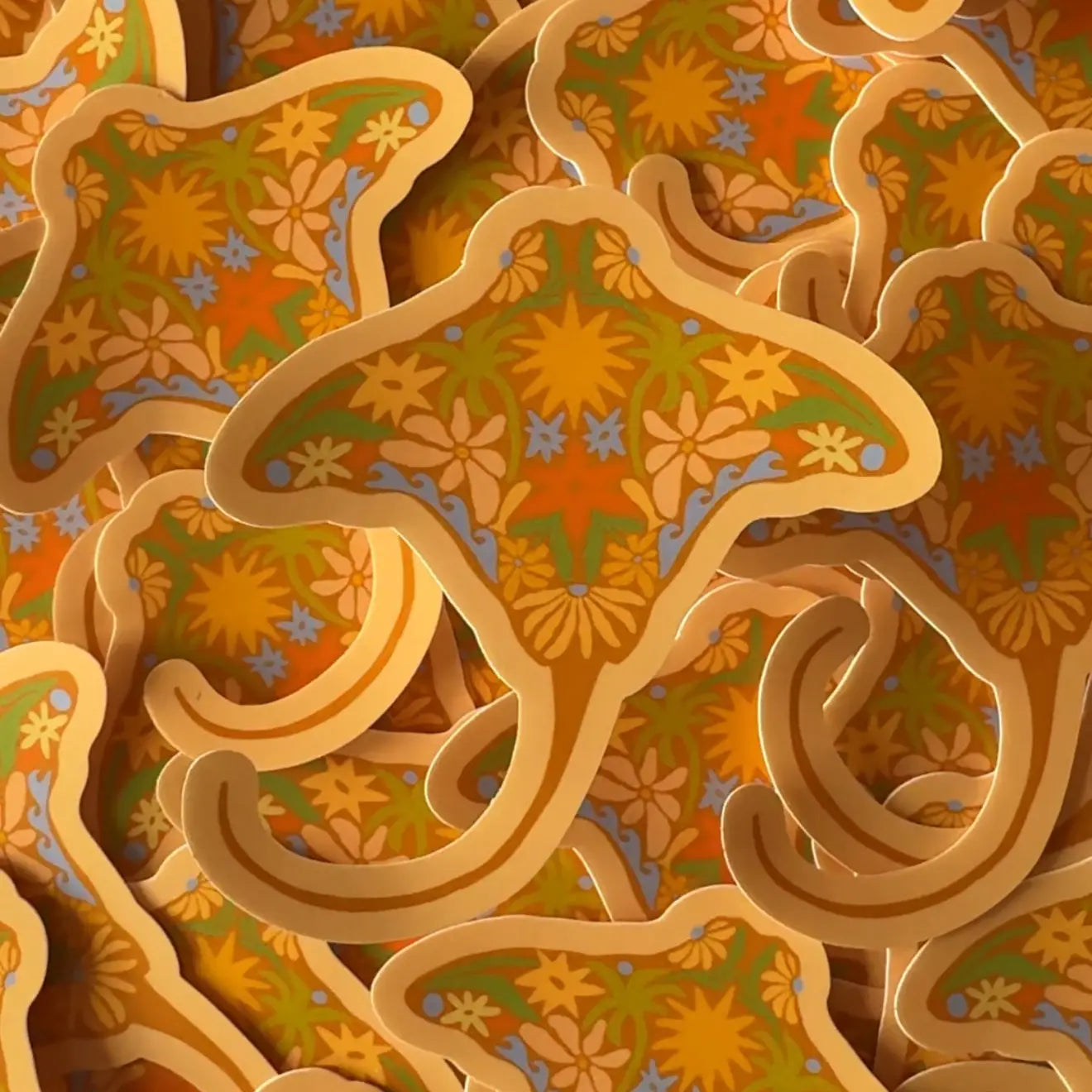 Floral Sea Vinyl Stickers