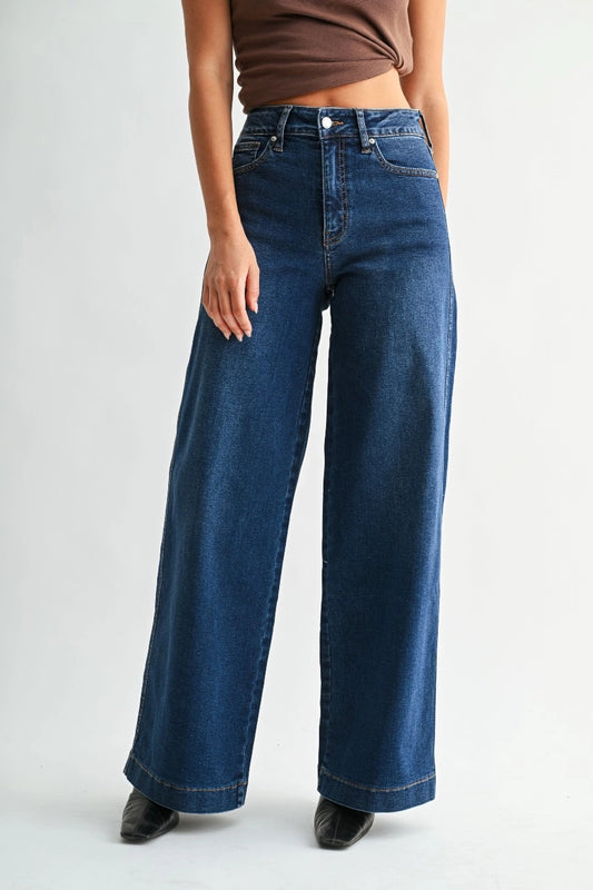 High Rise Full Length Wide Leg