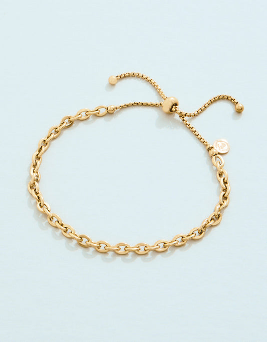 SP Anchored Slide Bracelet Gold