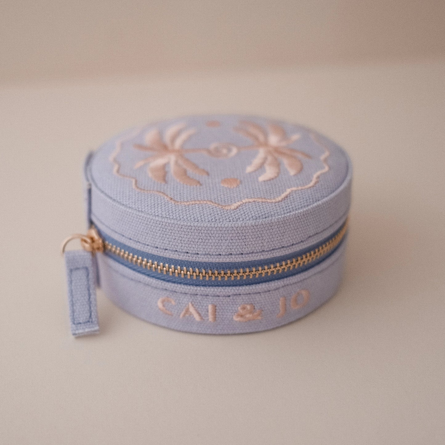 Linen Jewelry Travel Case