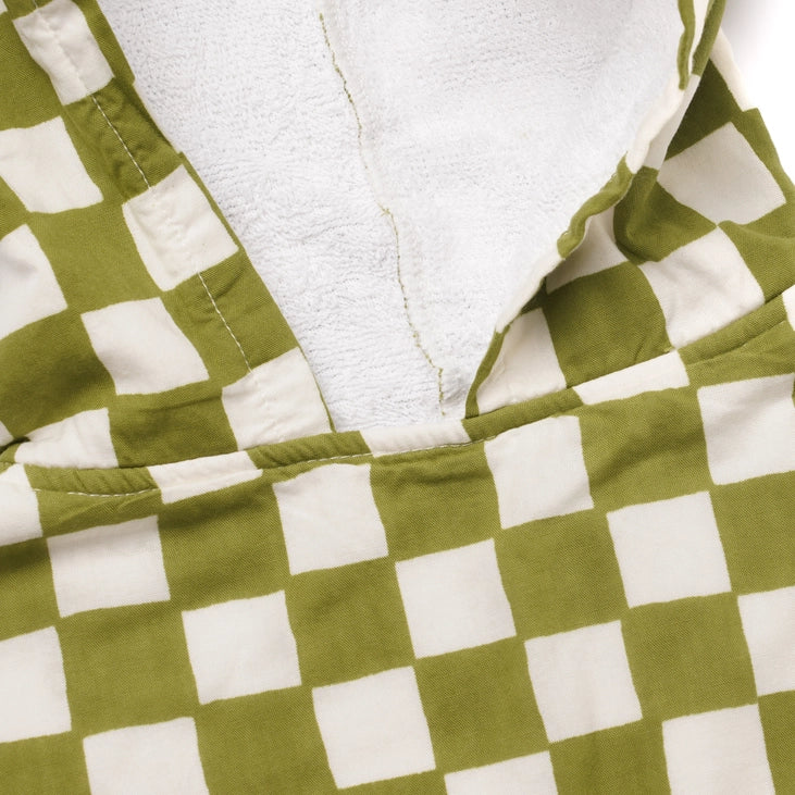 Kids Hooded Towel - Checkmate