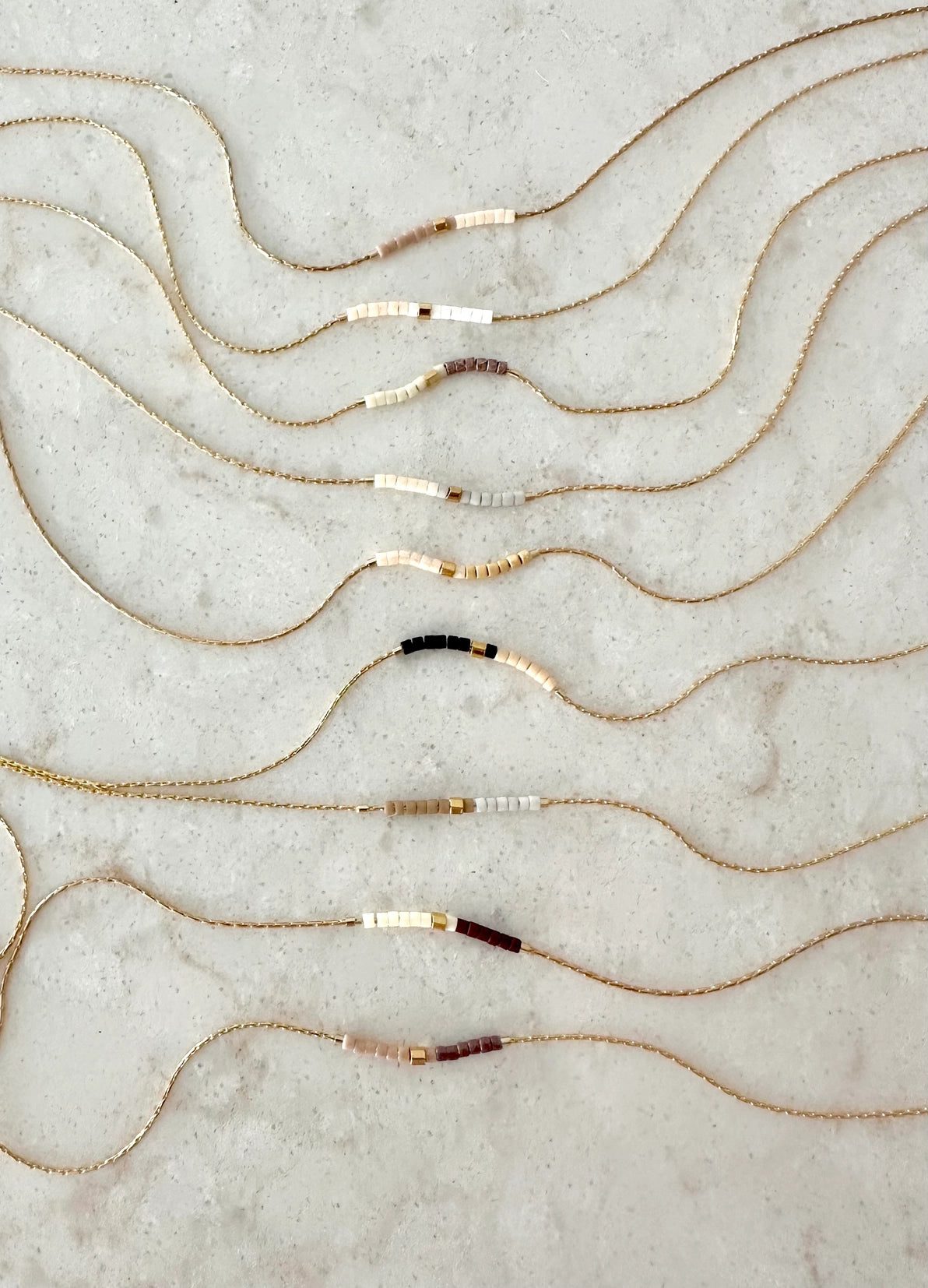 Handmade Minimalist Beaded Necklace